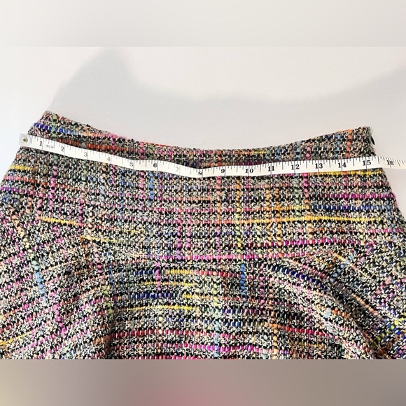 TRINA TURK TWEED TIERED RAW HEM MINI SKIRT - Picture 8 of 9
